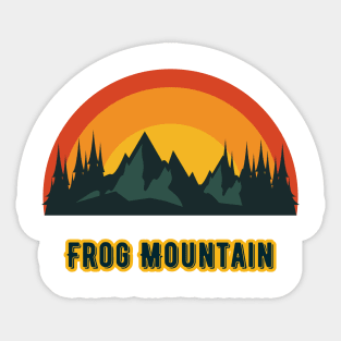 Frog Mountain Sticker